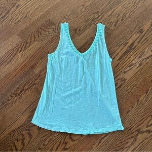 Size Small Lilly Pulitzer Turquoise Gigi Pom Pom Tank Top